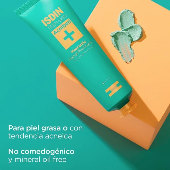 Imagen 2 de Isdin Acniben Mascarilla Facial Purificante 75 Ml