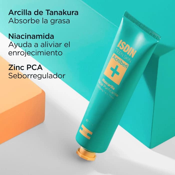 Imagen 3 de Isdin Acniben Mascarilla Facial Purificante 75 Ml