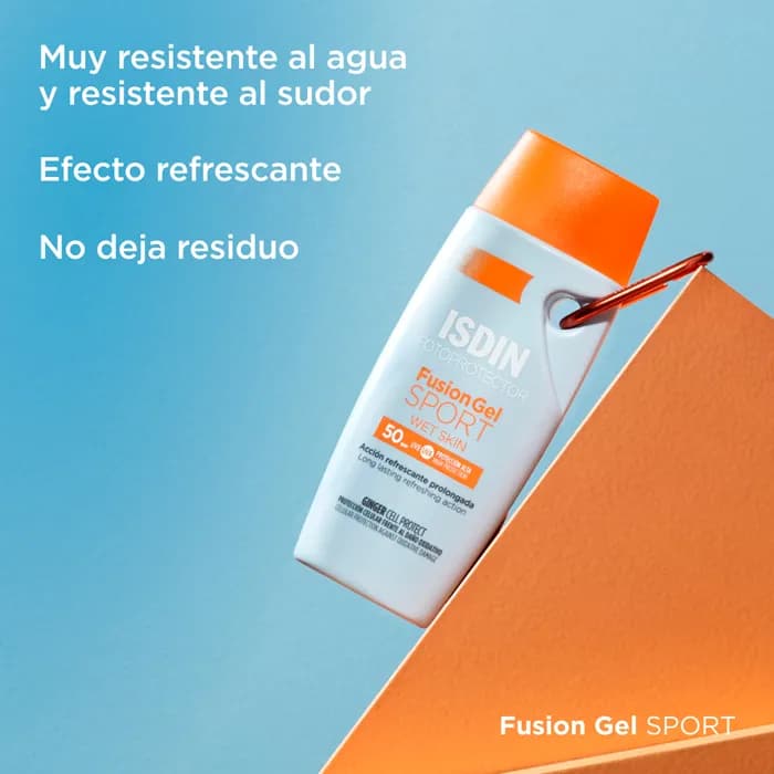 Imagen 4 de Fotoprotector Isdin Fusion Spf50+ Gel Sport 100 Ml