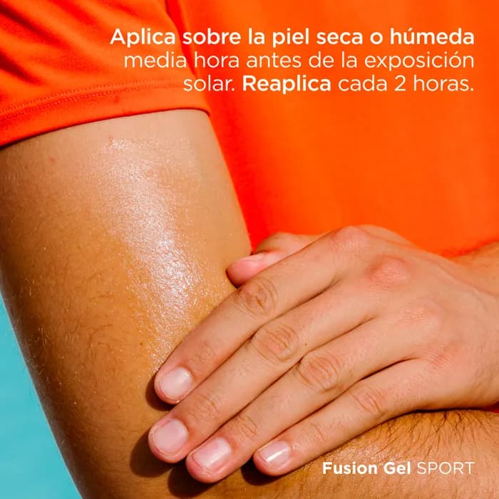 Imagen 5 de Fotoprotector Isdin Fusion Spf50+ Gel Sport 100 Ml