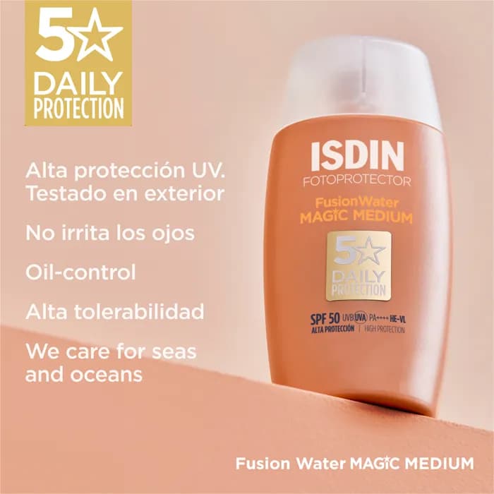 Imagen 2 de Isdin Fotoprotector Fusion Water Magic Medium Spf50+ 50 Ml