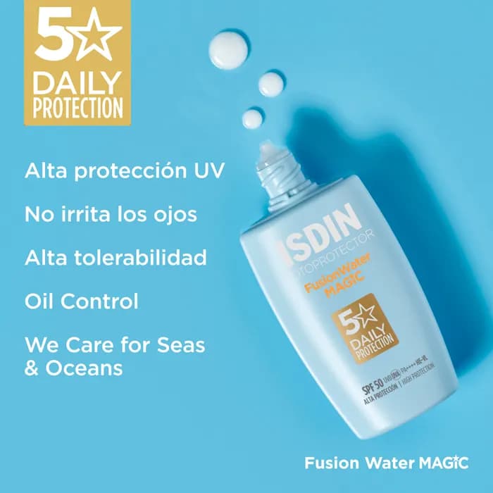 Imagen 2 de Isdin Fotoprotector Fusion Water Magic Spf50+ 50 Ml