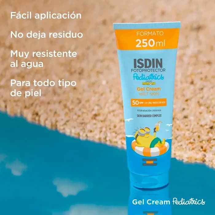 Imagen 2 de Isdin Fotoprotector Pediatrics Gel Cream Wet Skin Spf50+ 250 Ml