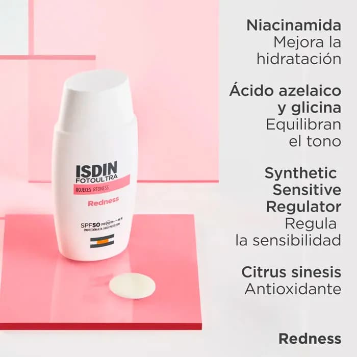 Imagen 4 de Isdin Fotoultra Redness Spf50+ 50 Ml