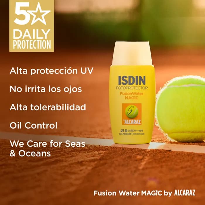 Imagen 3 de Isdin Fusion Water Magic By Alcaraz Spf50 50 Ml