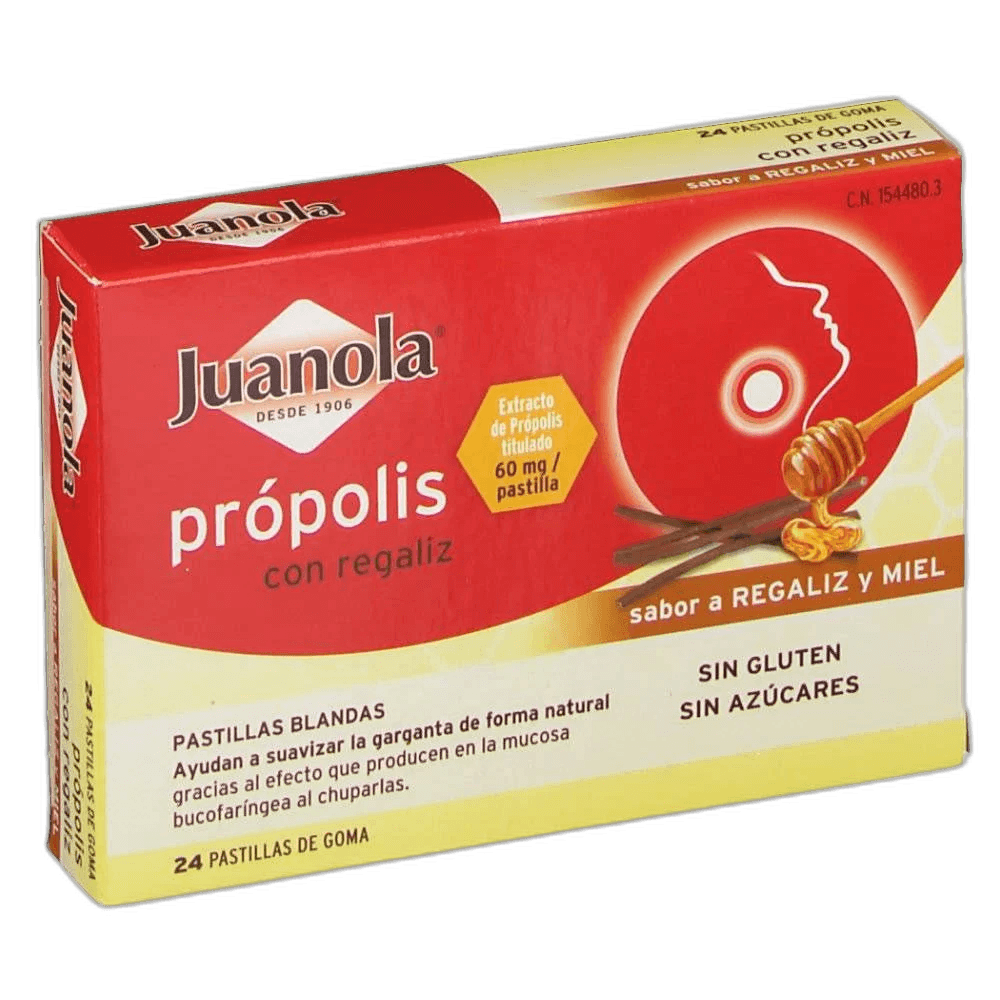 Imagen de JUANOLA PASTILLAS PROPOLIS REGALIZ 48 GR