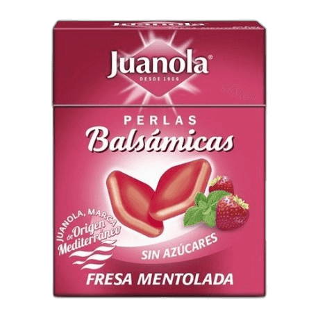 Imagen de JUANOLA PERLAS BALSAMICAS FRESA MENTOLAD