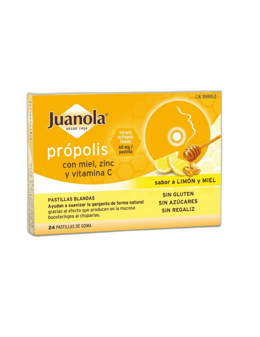 Imagen de JUANOLA PROPOLIS MIEL ZINC VITC 24 PAST