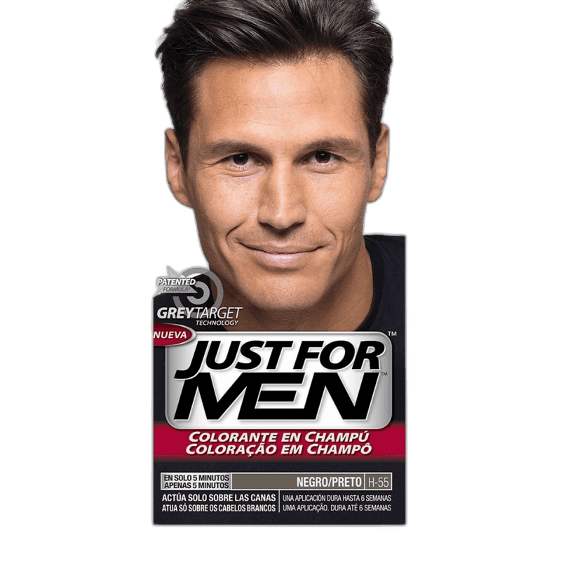 Imagen de JUST FOR MEN ANTICANAS NEGRO P404