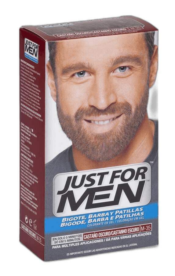 Imagen de JUST FOR MEN BIGOTE Y BARBA CASTAÑO OSCURO 1 ENVASE 30 ML CO