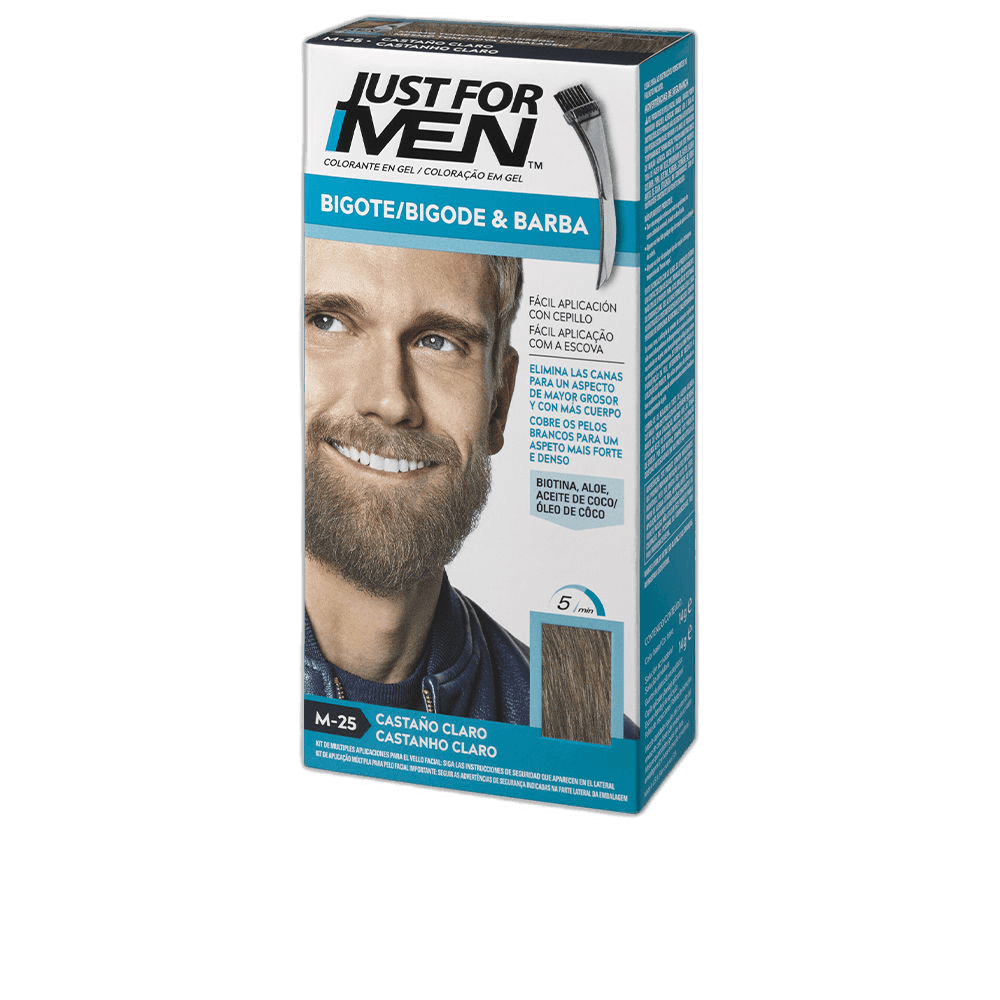 Imagen de JUST FOR MEN BIGOTE Y BARBA GEL COLORANTE 1 ENVASE 30 ML COL