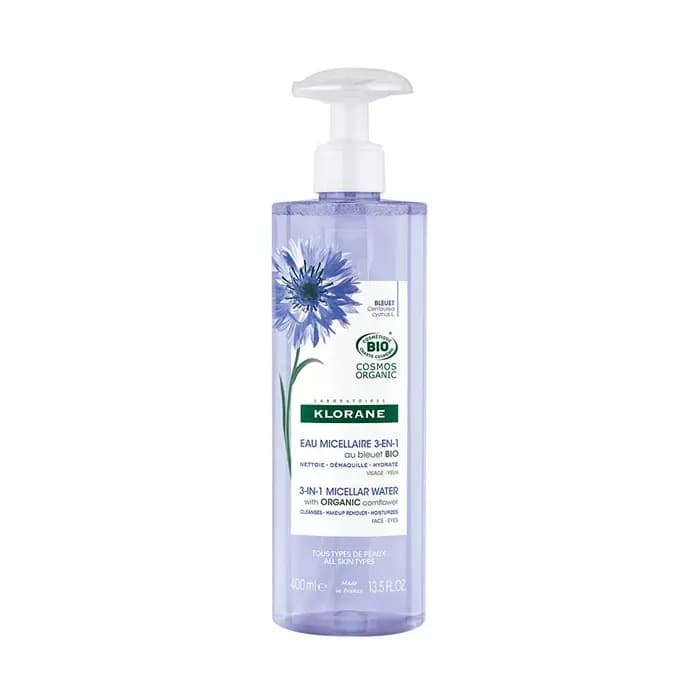 Imagen 2 de Klorane Agua Micelar Desmaquillante Aciano Bio 400 Ml