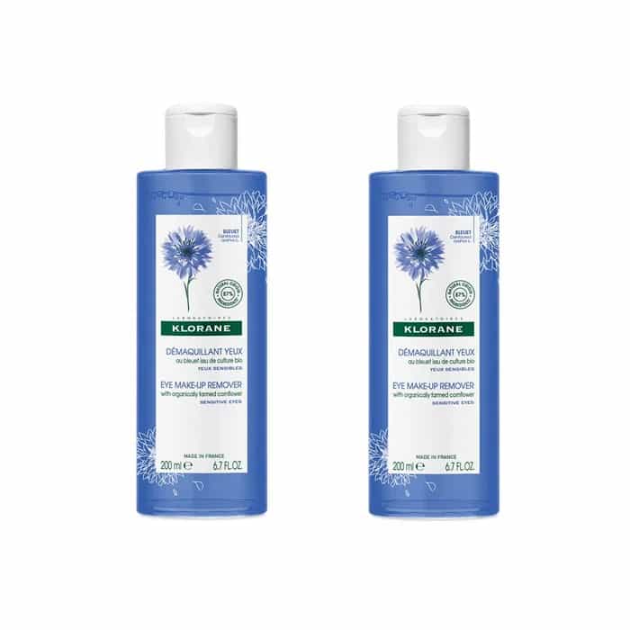 Imagen de Klorane Duplo Desmaquillante De Ojos Aciano Bio 2x200 Ml