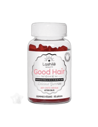 Imagen de LASHILE GOOD HAIR WOMEN SIN AZUCAR 60 GOMINOLAS FRUTOS ROJO