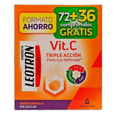 Imagen de LEOTRON VITAMINA C 72+36 COMPRIMIDOS