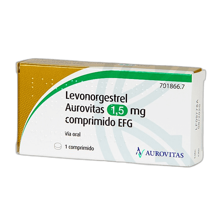 Imagen de LEVONORGESTREL AUROVITAS EFG 1,5 mg 1 COMPRIMIDO