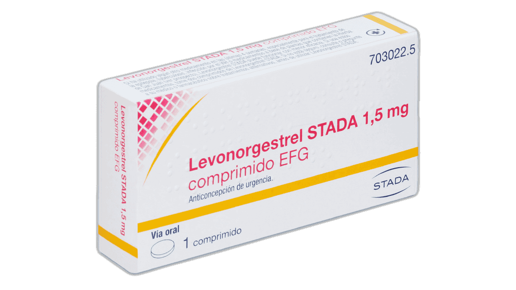 Imagen de LEVONORGESTREL STADA EFG 1,5 mg 1 COMPRIMIDO