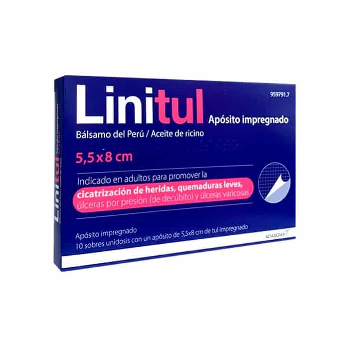 Imagen de Linitul 5,5x8 Cm 10 Apósitos
