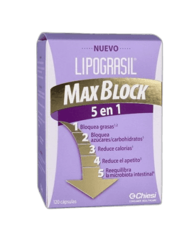 Imagen de LIPOGRASIL MAXBLOCK 5 EN 1 120 120 CAPSULAS