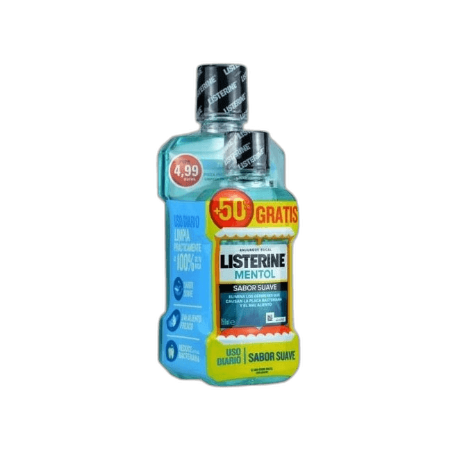 Imagen de LISTERINE MENTOL SUAVE ZERO 750 ML