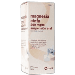 Imagen de MAGNESIA CINFA 200 mg/ml SUSPENSION ORAL 1 FRASCO 260 ml