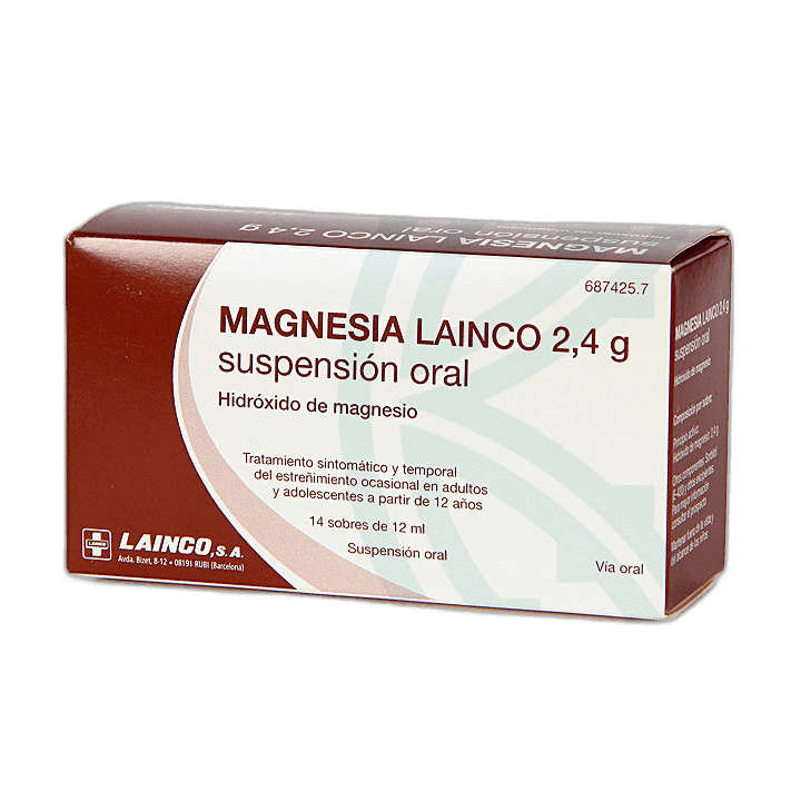 Imagen de MAGNESIA LAINCO 2,4 g 14 SOBRES SUSPENSION ORAL 12 ml