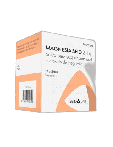 Imagen de MAGNESIA SEID 2,4 g 14 SOBRES POLVO PARA SUSPENSION ORAL