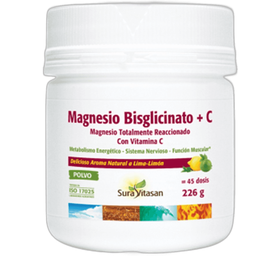 Imagen de MAGNESIO BISGLICINATO + C 226 GR SURAVITASAN
