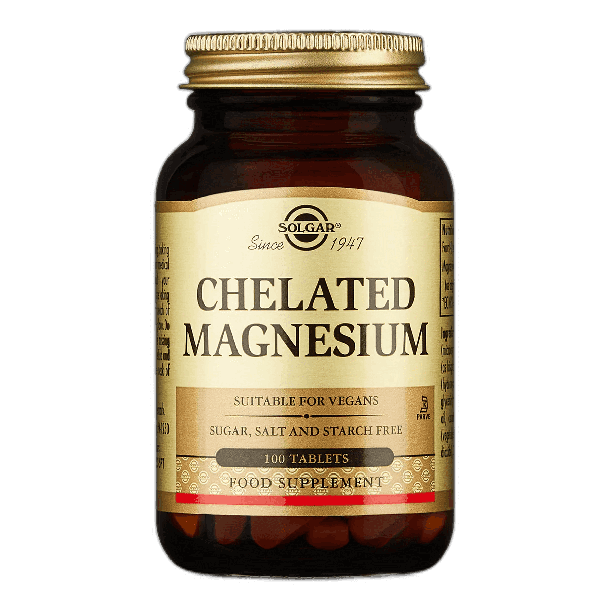 Imagen de MAGNESIUM CHELATED SOLGAR 100 TABLETAS