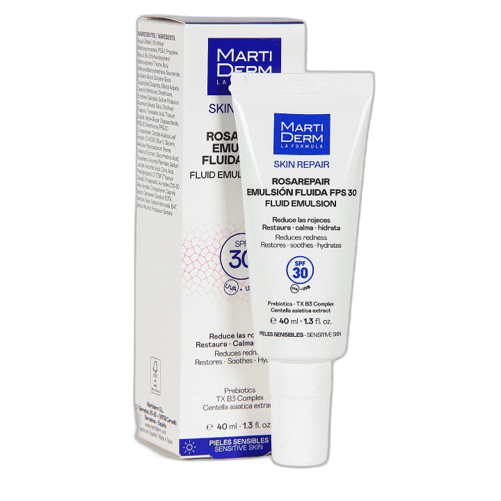 Imagen de MARTIDERM ROSAREPAIR EMULSION FLUIDA FPS 30 1 TUBO 40 ML