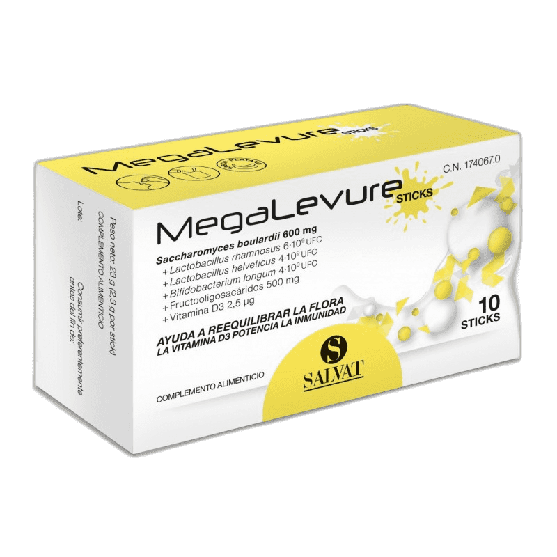 Imagen de MEGALEVURE 10 STICKS PLATANO