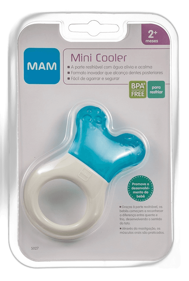 Imagen de MORDEDOR MINI COOLER & CLIP MAM R CON PARTE RELLENA DE AGUA