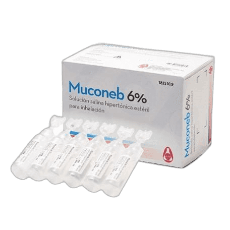 Imagen de MUCONEB 6% SOLUCION SALINA HIPERTON INHALACION CLORURO DE SO