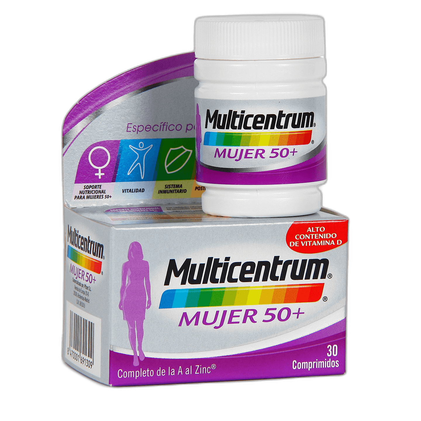 Imagen de MULTICENTRUM MUJER 50+ 30 COMPRIMIDOS