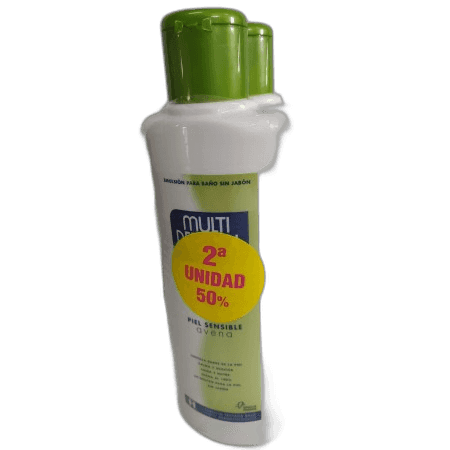 Imagen de MULTIDERMOL AVENA BAÑO 2 ENVASES 750 ML PACK