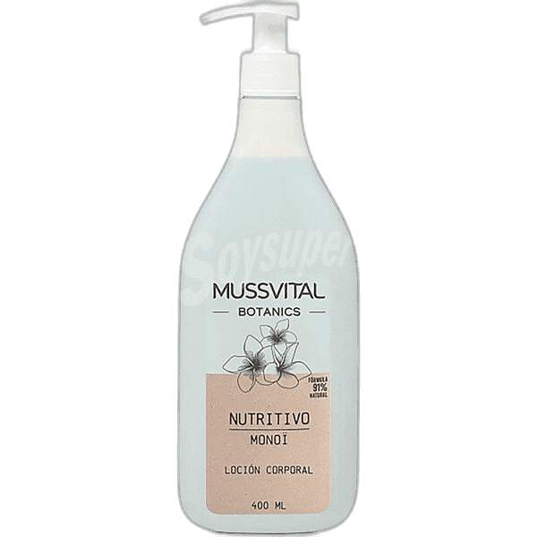 Imagen de MUSSVITAL BOTANICS LOCION CORPORAL MONOI 1 ENVASE 400 ML