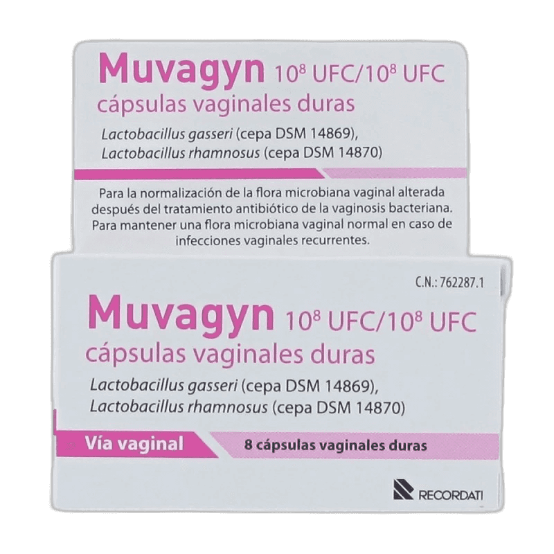 Imagen de MUVAGYN 10^8 UFC/ 10^8 UFC 8 CAPSULAS VAGINALES