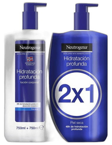 Imagen de NEUTROGENA HIDRATACION PROFUNSA SIN PERFUME 750+750