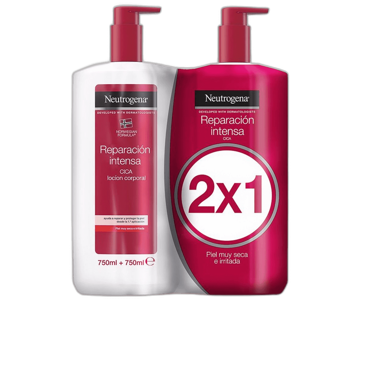 Imagen de NEUTROGENA LOCION CORPORAL REPARACION INTENSA 750 +750 ML