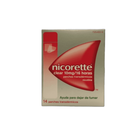 Imagen de NICORETTE CLEAR 10 mg/16 h 14 PARCHES TRANSDERMICOS 15,75 mg (BOLSA PAPEL/PET/CICLOOLEFINA)
