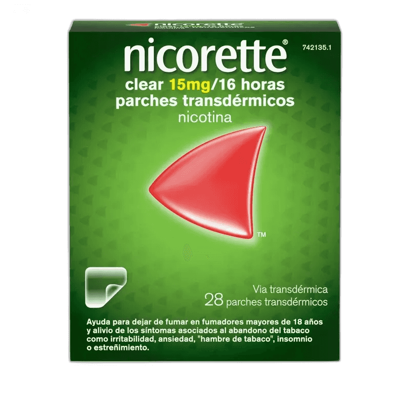 Imagen de NICORETTE CLEAR 15 mg/16 h 28 PARCHES TRANSDERMICOS