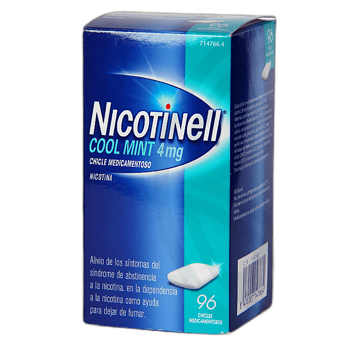 Imagen de NICOTINELL COOL MINT 4 mg 96 CHICLES MEDICAMENTOSOS