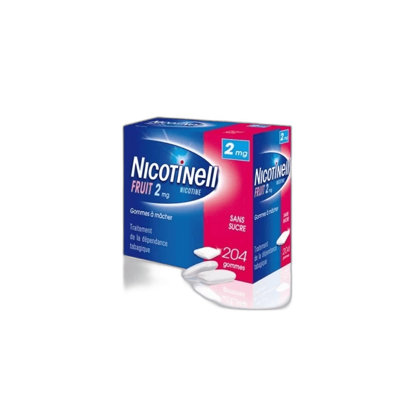 Imagen de NICOTINELL FRUIT 2 mg 204 CHICLES MEDICAMENTOSOS