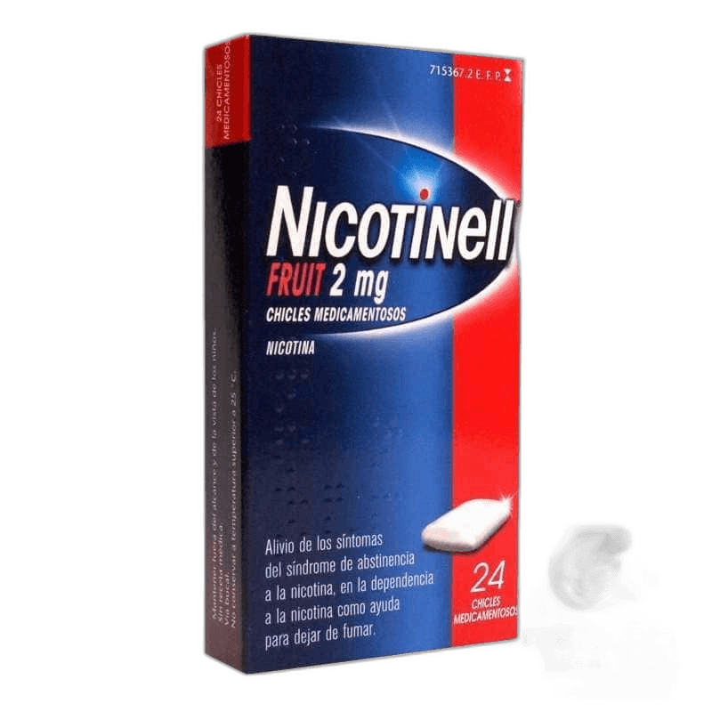 Imagen de NICOTINELL FRUIT 2 mg 24 CHICLES MEDICAMENTOSOS