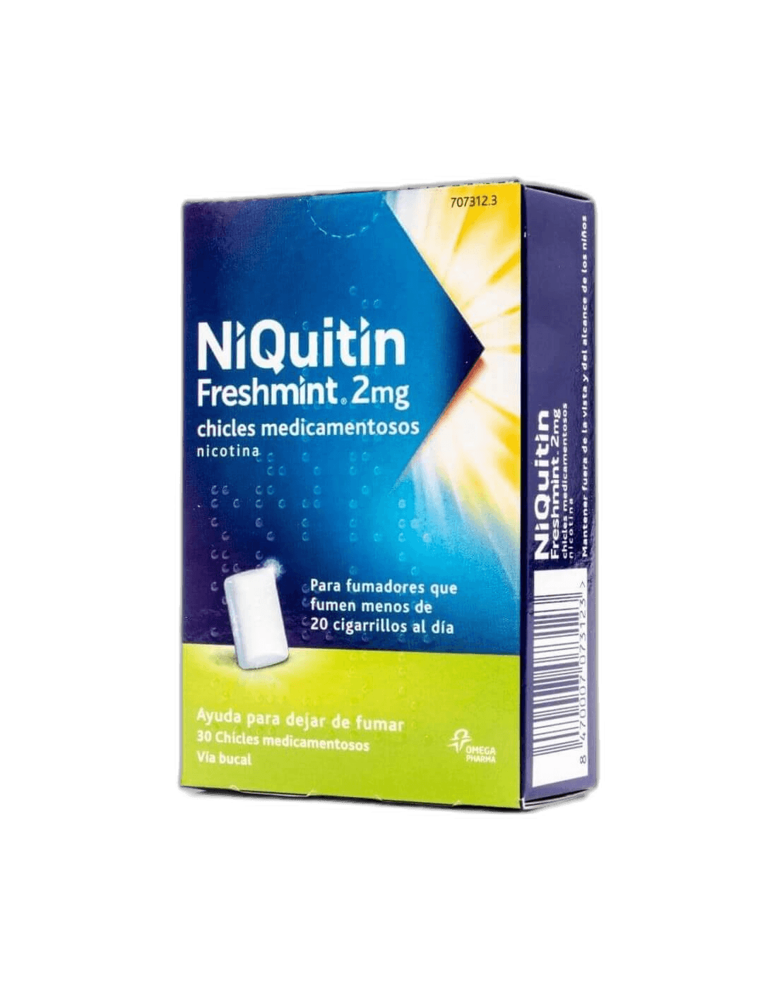 Imagen de NIQUITIN MINT 2 mg 30 CHICLES MEDICAMENTOSOS
