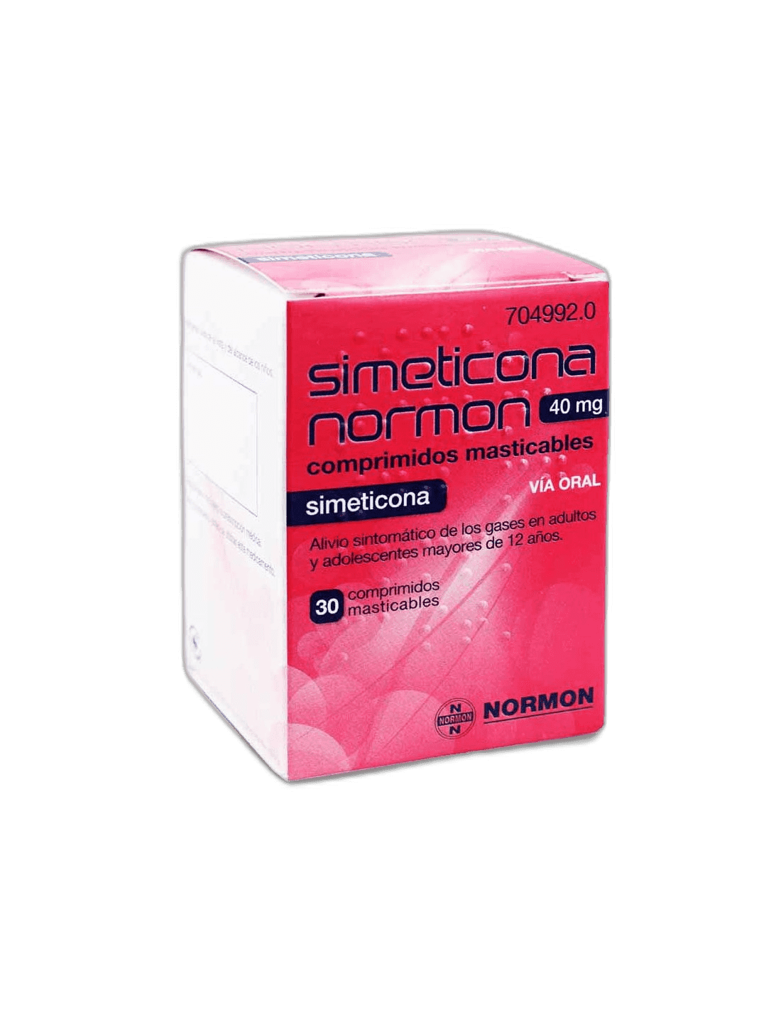 Imagen de NORAFLAT 40 mg 30 COMPRIMIDOS MASTICABLES