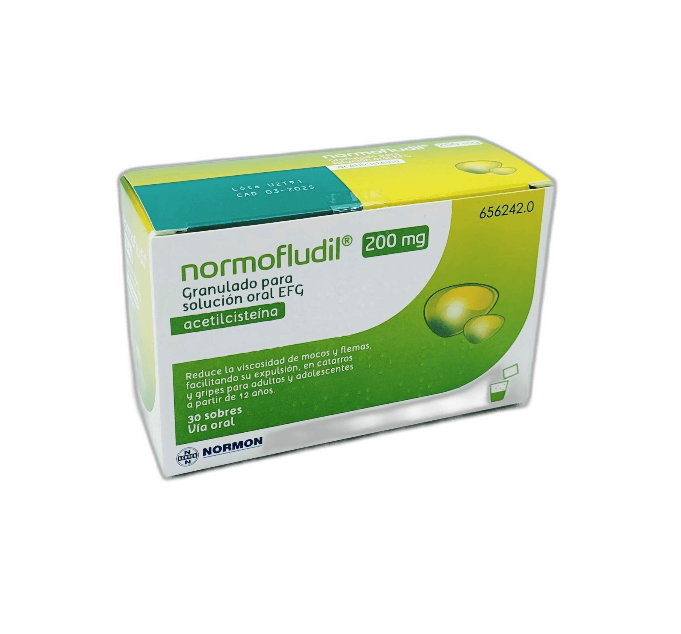 Imagen de NORMOFLUDIL EFG 200 mg 30 SOBRES GRANULADO PARA SOLUCION ORAL