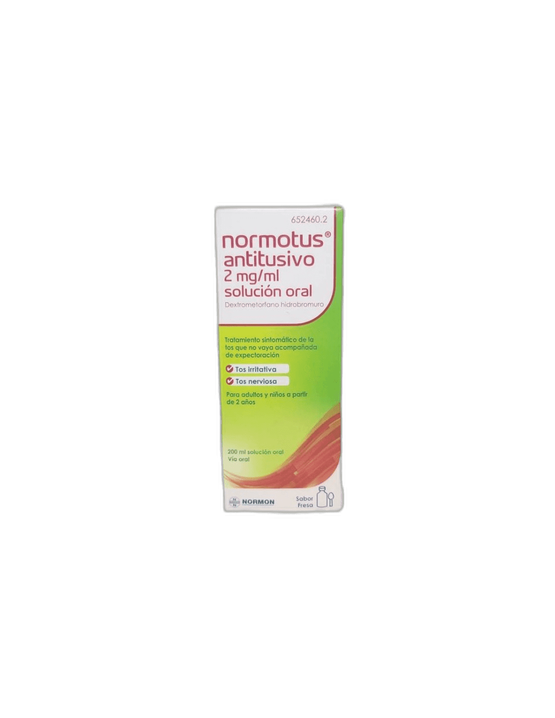 Imagen de NORMOTUS ANTITUSIVO 2 mg/ml SOLUCION ORAL 1 FRASCO 200 ml