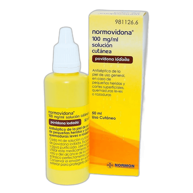 Imagen de NORMOVIDONA 100 mg/ml SOLUCION CUTANEA 1 FRASCO 50 ml