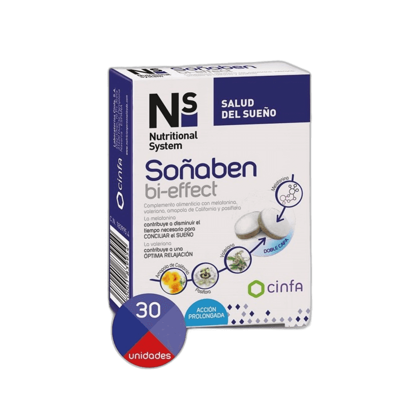 Imagen de NS SOÑABEN BI EFFECT 1,85 MG 30 COMP